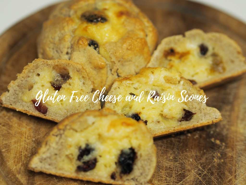 Cheesy Raisin Scones