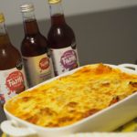 pork lasagne featuring barn farm drinks